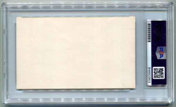 Elston Howard Signed Index Card. Auto PSA (jm) Image 2