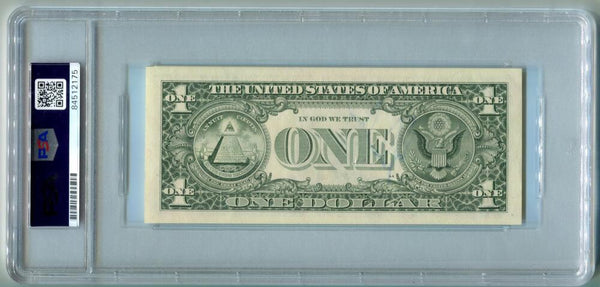 Nolan Ryan Signed Dollar Bill. Auto PSA Image 2