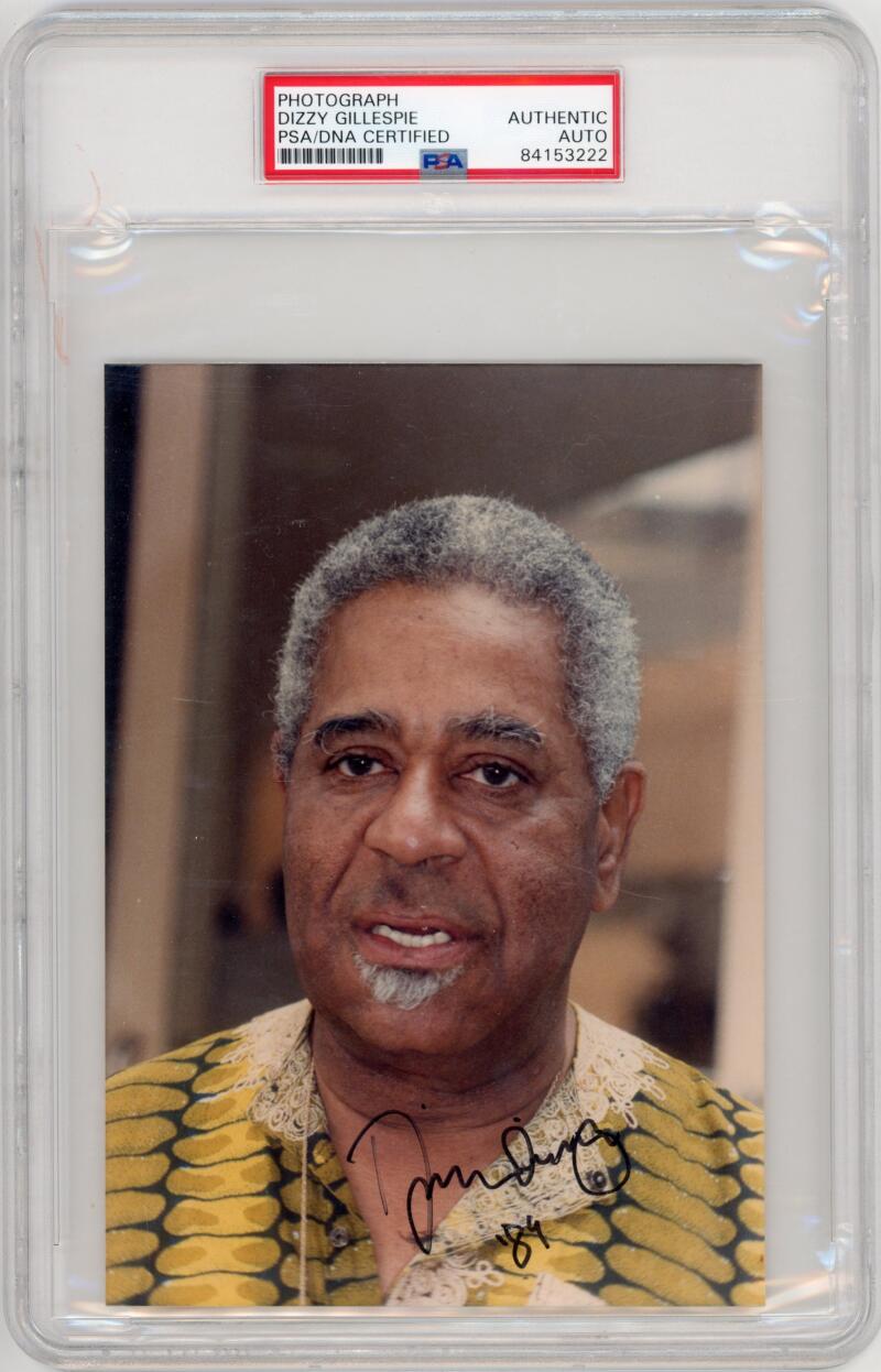 Dizzy Gillespie Signed 5x7 Photo. Auto PSA Image 1