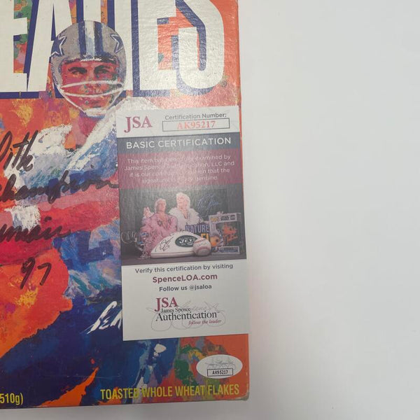 Leroy Neiman Signed and Personalized Wheaties Box. Auto JSA  Image 3