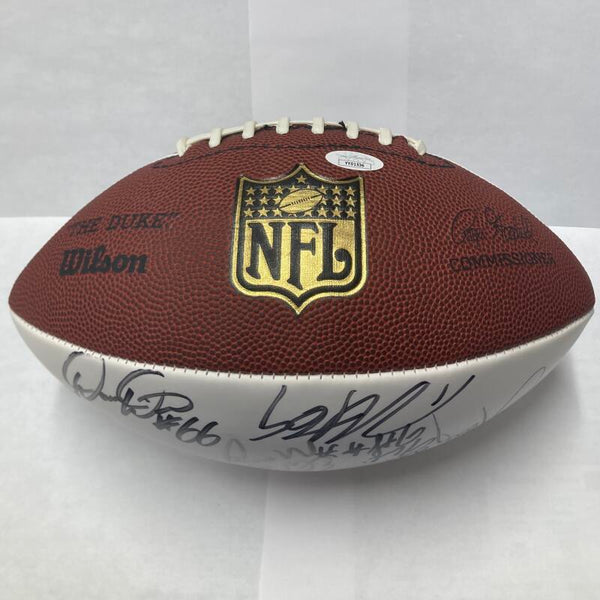 2007 New York Giants Super Bowl XLII Championship Team Signed Ball. Auto JSA Image 4