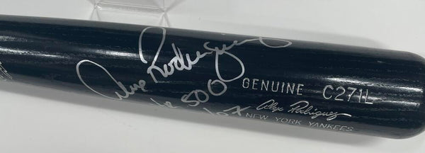 Alex Rodriguez Signed + Inscribed "500 HR Club" Bat. Auto PSA  Image 2