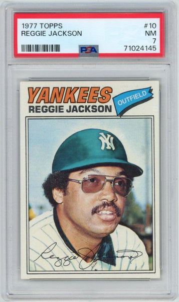 Reggie Jackson 1077 Topps #10. PSA 7 Image 1