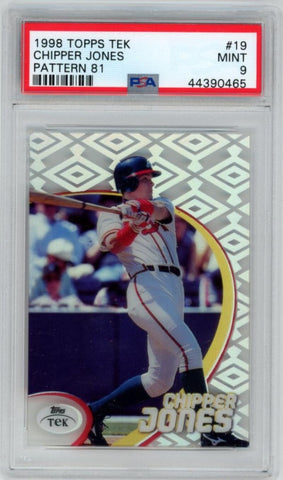 1998 Topps TEK Chipper Jones #19 Patter 81 1/1. PSA 9  Image 1