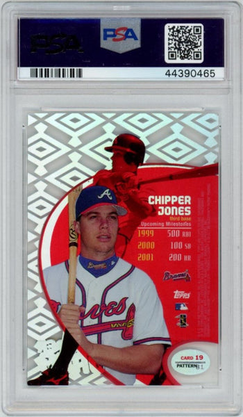 1998 Topps TEK Chipper Jones #19 Patter 81 1/1. PSA 9  Image 2