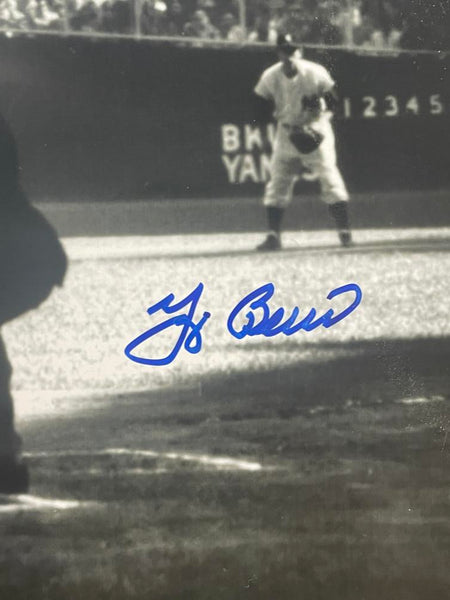 Don Larson and Yogi Berra Signed WS Perfect Game Photograph. Auto PSA Image 3