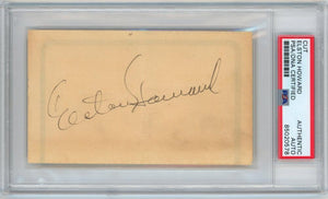 Elston Howard Signed Cut. Auto PSA Image 1