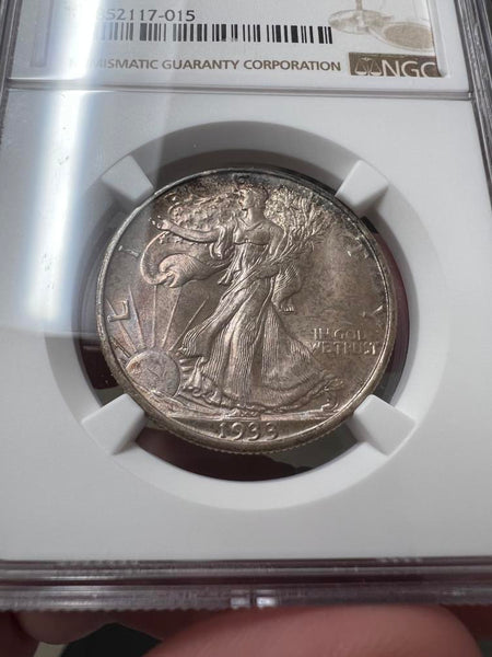 1933 S Walking Liberty Half Dollar, NGC MS66 Image 2