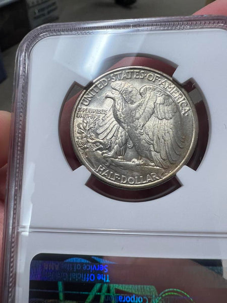 1920 S Walking Liberty Half Dollar, NGC MS64 Image 4