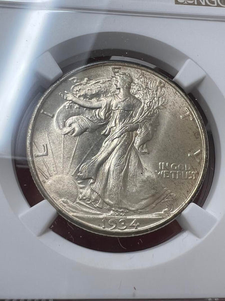 1934 Walking Liberty Half Dollar, NGC MS67+ Image 3