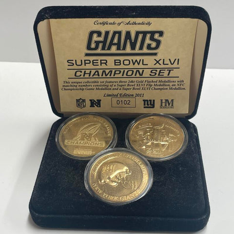 New York Giants Super Bowl XLVI Champion Set LE 102/2011 Image 1