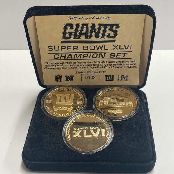 New York Giants Super Bowl XLVI Champion Set LE 102/2011 Image 2