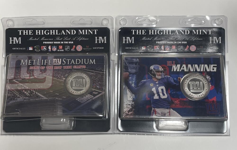 New York Giants Lot of 2 Coins.  Image 1