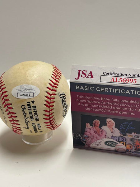 Tim Raines 1985 Vintage Signed Baseball. Auto JSA  Image 3