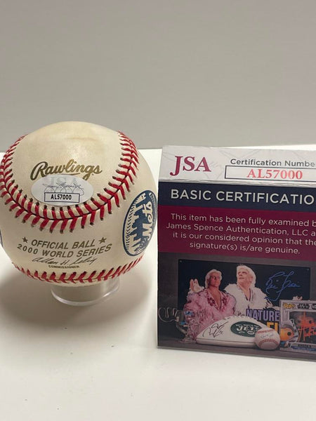 John Franco Signed 2000 WS Subway Series Gameball. Auto JSA  Image 6