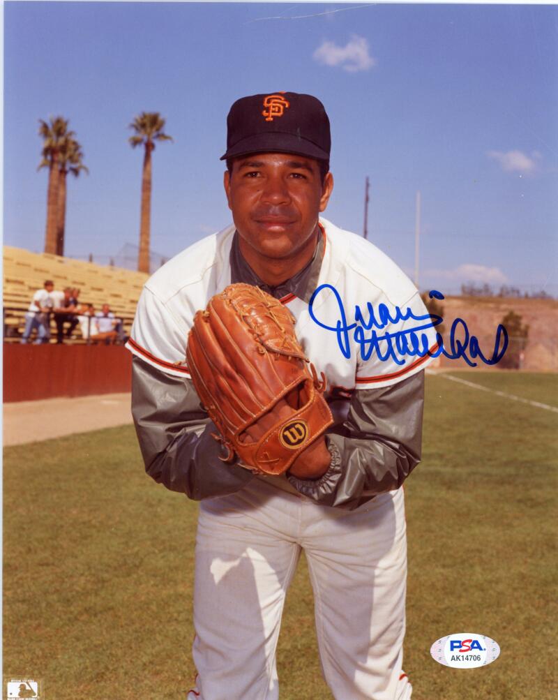 Juan Marichal Signed 8x10 Photograph. Auto PSA Image 1