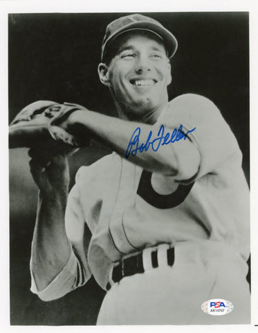 Bob Feller Signed 8x10 Photograph. Auto PSA  Image 1