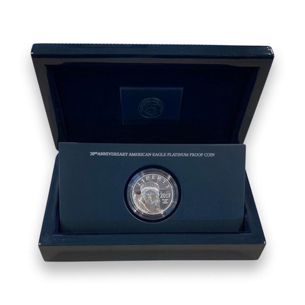 2017 Proof One Ounce 1 Oz Platinum Eagle, with Original Case and COA Image 1