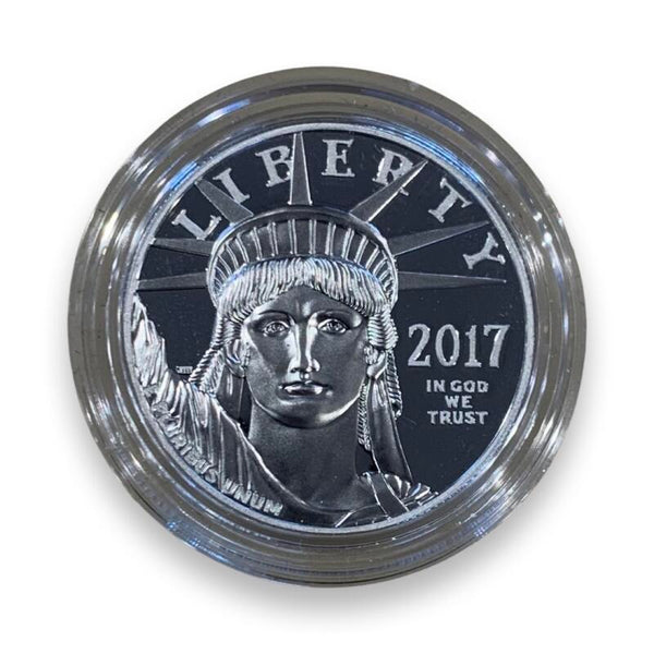 2017 Proof One Ounce 1 Oz Platinum Eagle, with Original Case and COA Image 2