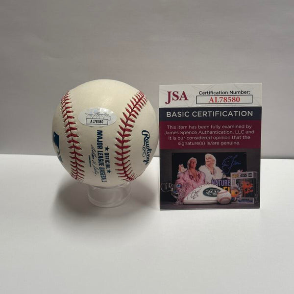 Miguel Cairo Single Signed Baseball. Auto JSA Image 4