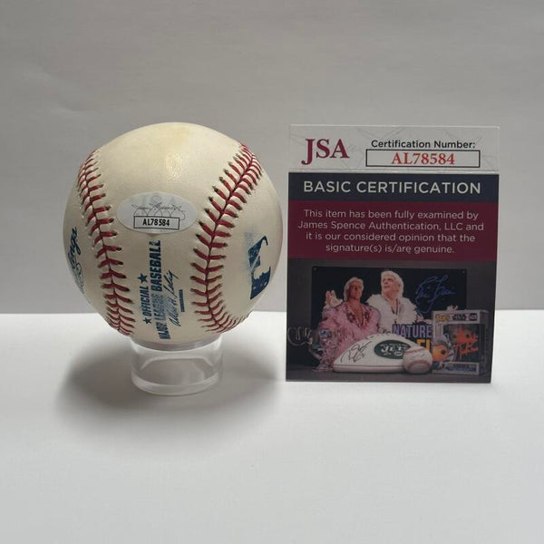 Jack Billingham Single Signed Baseball. Auto JSA Image 4