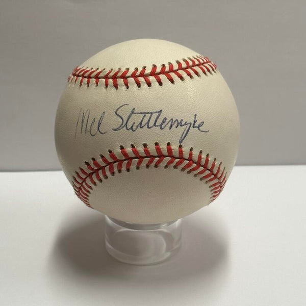 Mel Stottlemyre Single Signed Baseball. Auto JSA Image 1