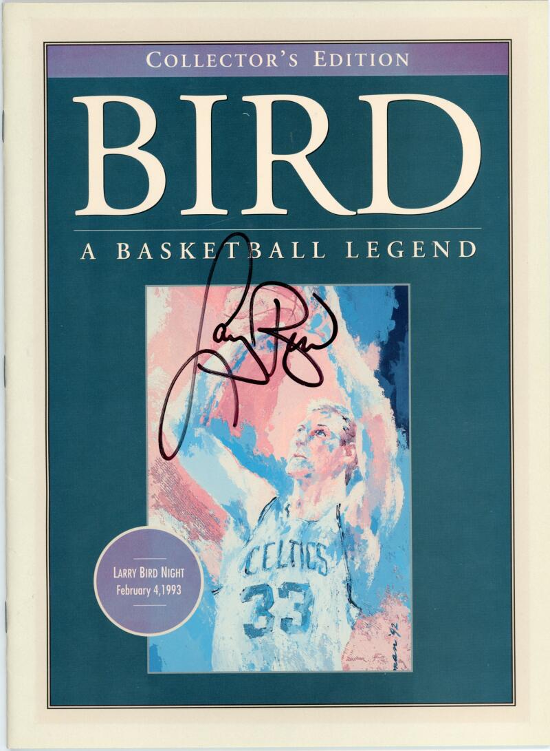 Larry Bird Night Signed Program 2/4/1993. Auto JSA Image 1