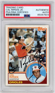 1983 Topps Signed Cal Ripken Jr. PSA/DNA Image 1