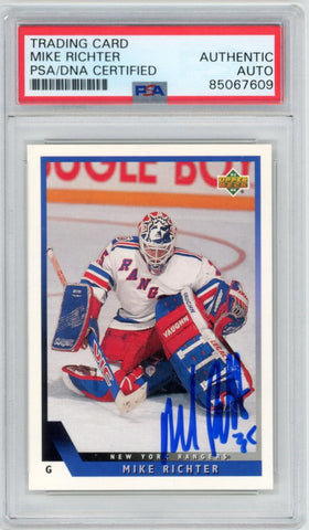 1993 Upper Deck Signed Mike Richter. PSA/DNA Image 1