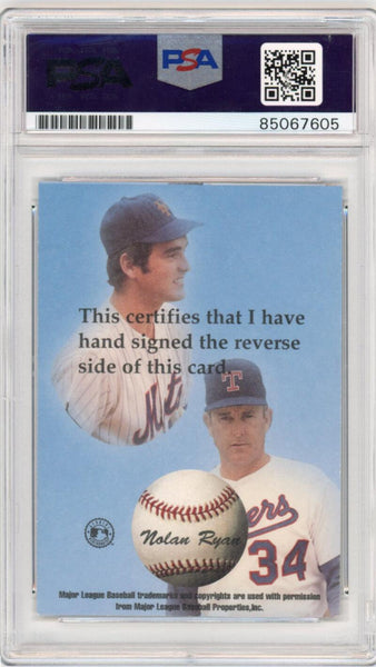 1994 Farewell Collection Guyana Stamp Signed Nolan Ryan. PSA/DNA Image 2