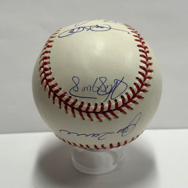 2004 Yankees Multiple Signed Baseball. Auto JSA Image 3