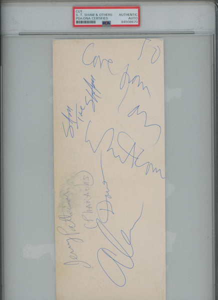 Sam The Sham & Others Signed Cut. Auto. PSA Image 1