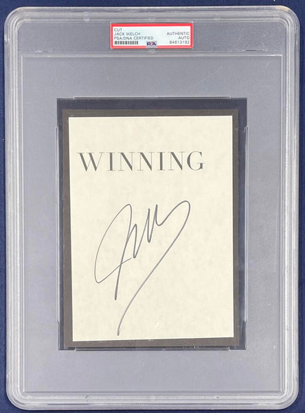 Jack Welch Signed Autograph. PSA Image 2