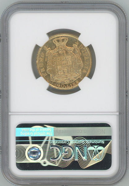 1810/09 M Italy 40 Lire. Kingdom of Napoleon. NGC AU53 Image 2