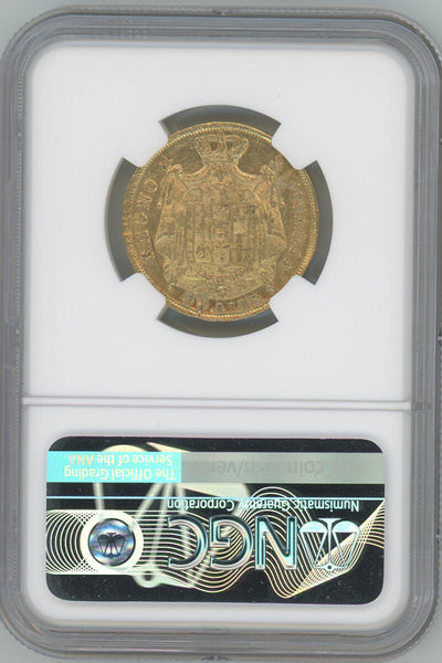 1813 M Italy 40 Lire. Kingdom of Napoleon. NGC AU53 Image 2