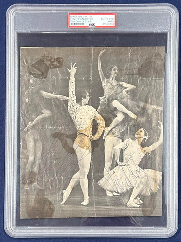 Rudolf Nureyev & Margit Fonteyn Vintage Multi-Signed Photograph. PSA Image 1