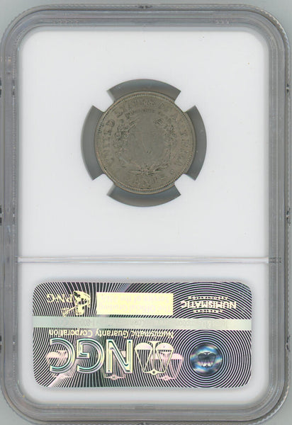 1901 Liberty Nickel 5C, NGC AU58 Image 2