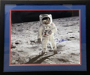 Buzz Aldrin Signed Moon Landing Photo. Auto PSA Image 1