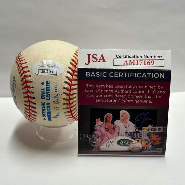 Maury Wills Single Signed Baseball Inscribed #30 NL MVP '62. Auto JSA Image 3