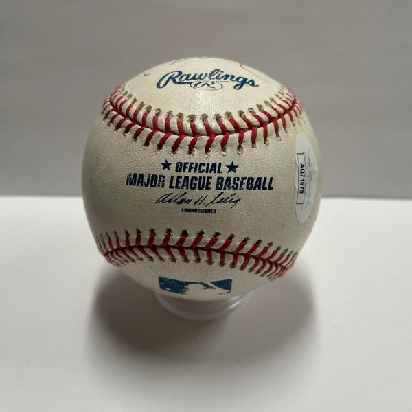 John Sterling, Paul Blair, Dave Burrows Multi Signed Baseball. Auto JSA Image 4