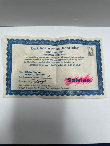 Elgin Baylor Salvino Limited Edition Signed Figurine /300 Image 5