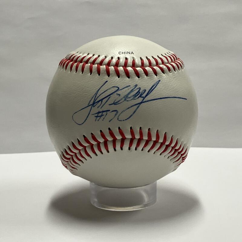 John Flaherty Single Signed Mint Condition Baseball. Auto JSA Image 1