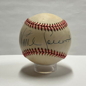 Vince Coleman Single Signed Baseball. Auto JSA Image 1