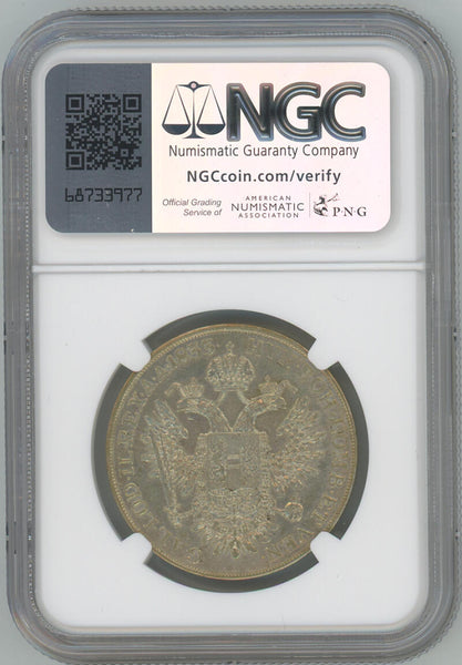 1833 A Austria 1/2 Taler. NGC XF Details Image 2