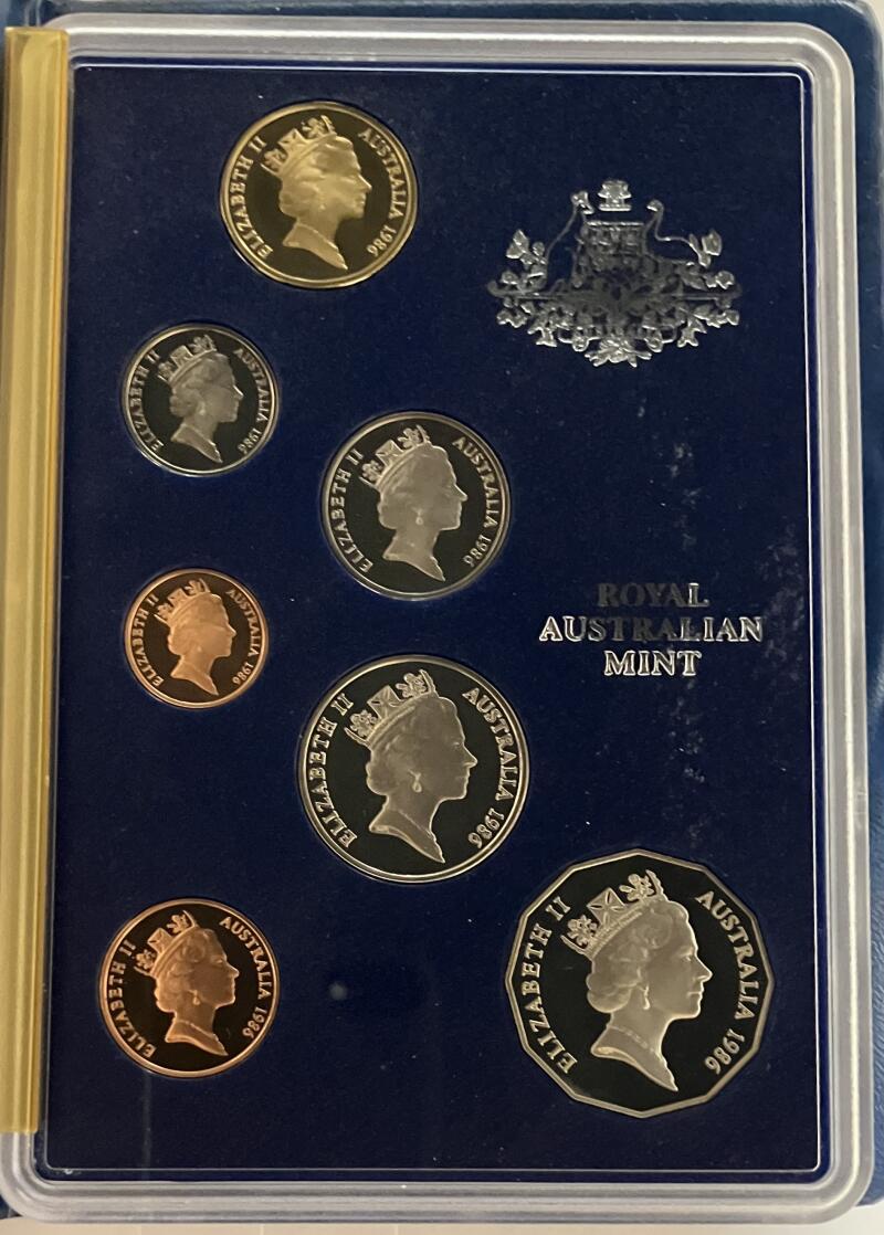 1986 Australia Proof Set. Image 1