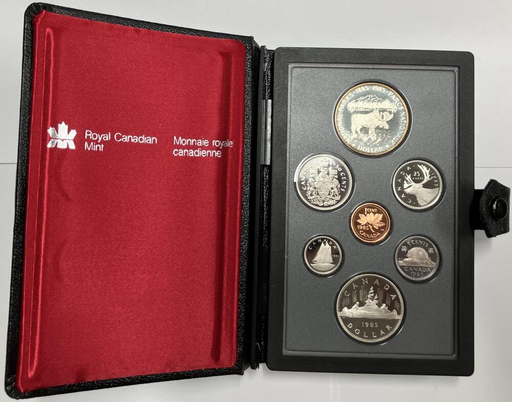 1985 Canada Proof Set w/ Original Box & Papers. Image 1