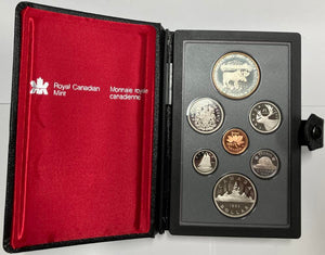 1985 Canada Proof Set w/ Original Box & Papers. Image 1