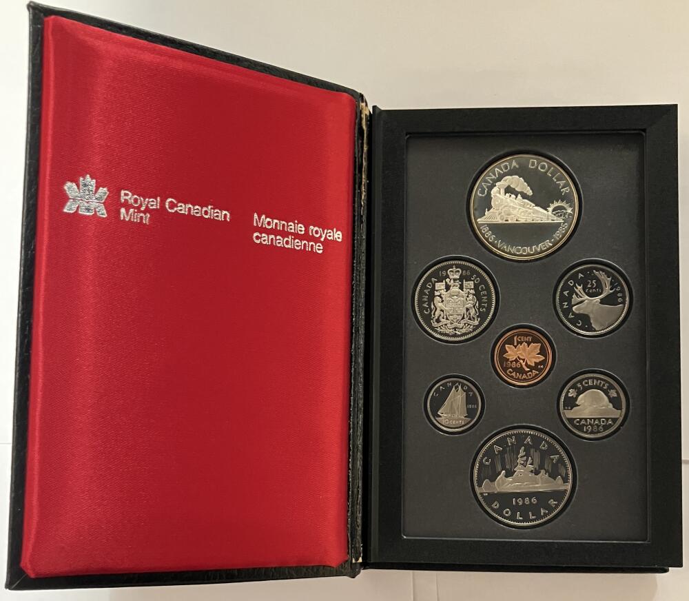 1986 Canada Proof Set. Image 1