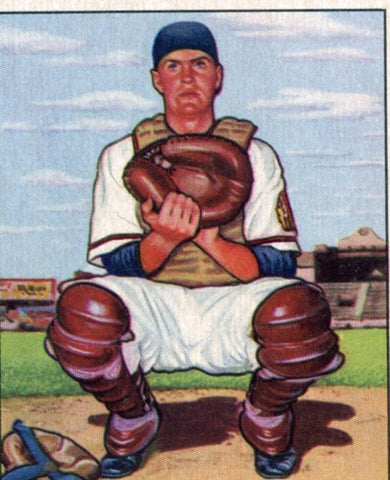 1950 Bowman Del Crandell Rookie Mini Card. Image 1