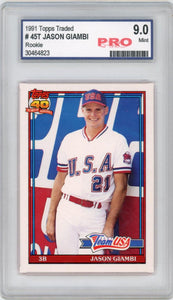 1991 Topps Traded Jason Giambi Rookie #45. PRO Mint 9 Image 1